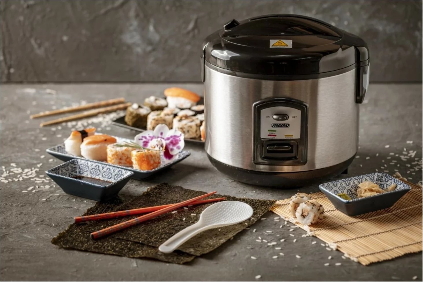 Multicooker Mesko MS 6411, 1.5L, e zezë-argjendtë