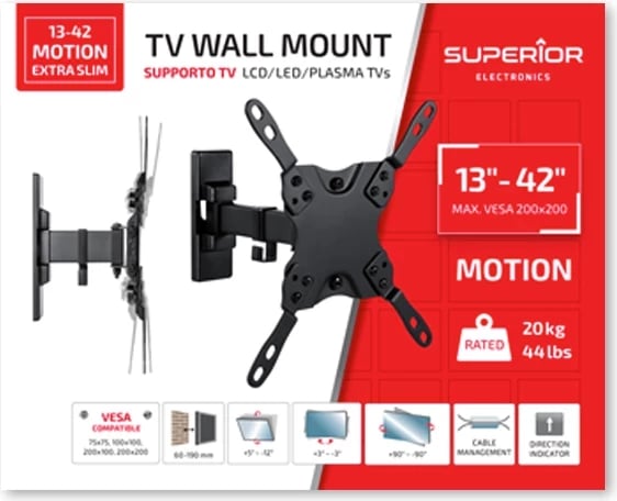 Mbajtës TV Superior Electronics SUPSTV009 13"- 42"