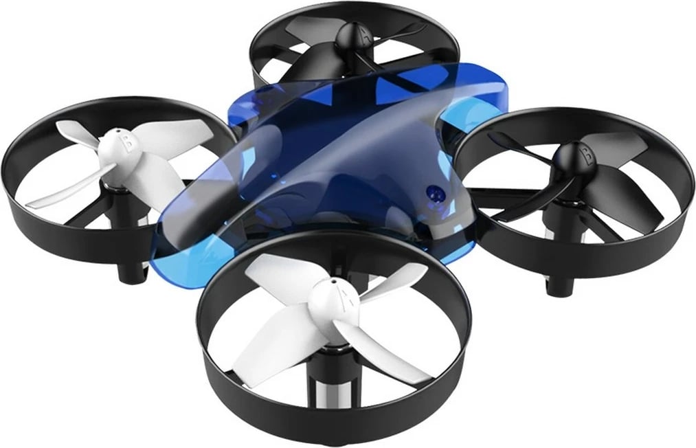 Dron ALLNET 174879, 4 rotors, 80 m, 220 mAh, Zi, Kaltër