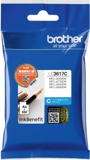 Ngjyrë LC-3617C për printer Brother, e kaltër