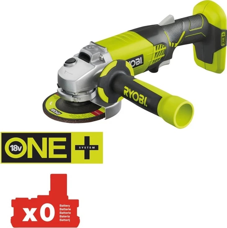 Mulli këndor Ryobi ONE+ 18V R18AG-0, pa bateri dhe karikues