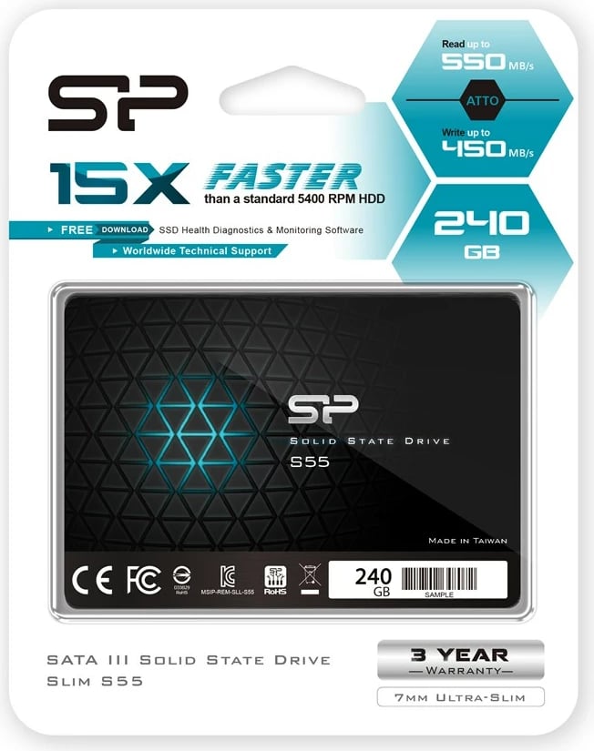 SSD Silicon Power Slim S55, 2.5'', 240GB