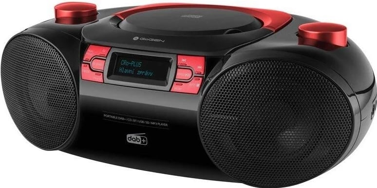 Radio GoGEN CDM390BTDABR, Bluetooth, DAB+, e zezë-kuqe