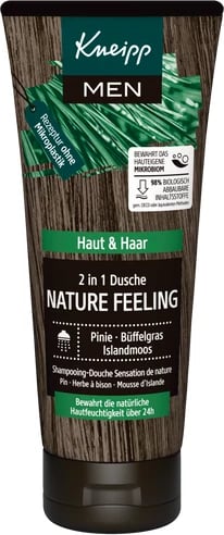 Shampo dushi Kneipp 2n1 Nature Feeling Men, 200 ml