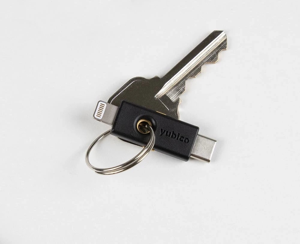 YubiKey 5Ci, Yubico, me ndërfaqe Lightning / USB-C, e zezë