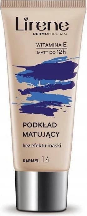 Krem pudër e lëngët Lirene NATURE MATTE, Caramel 14, 30 ml