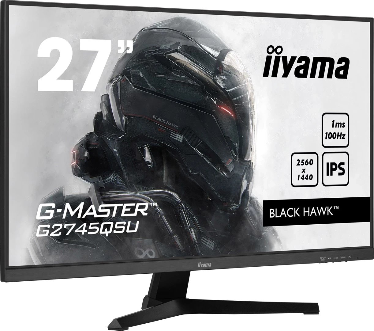 Monitor për lojëra iiyama G-MASTER G2745QSU-B1, 27 inç, Dual WQHD LED, i zi