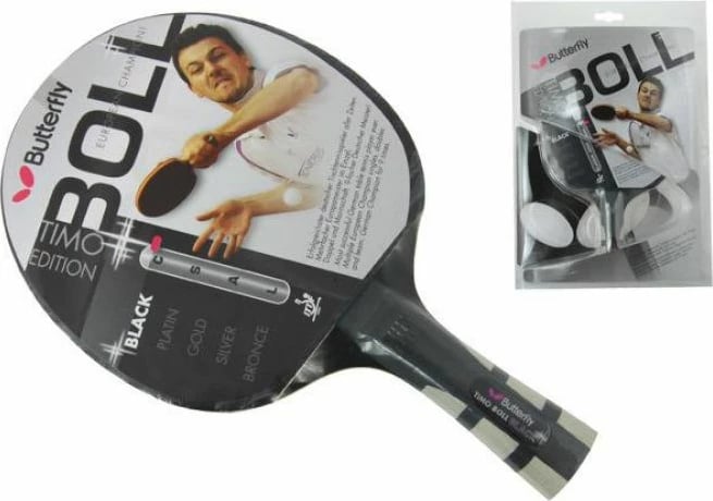 Raketë tenisi Butterfly Timo Boll Black 85030 për meshkuj dhe femra