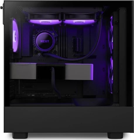 Kasë NZXT H5 Flow RGB, Midi Tower, pa furnizim, 1 x USB 3.1, 1 x USB-C 3.1, audio, e zezë