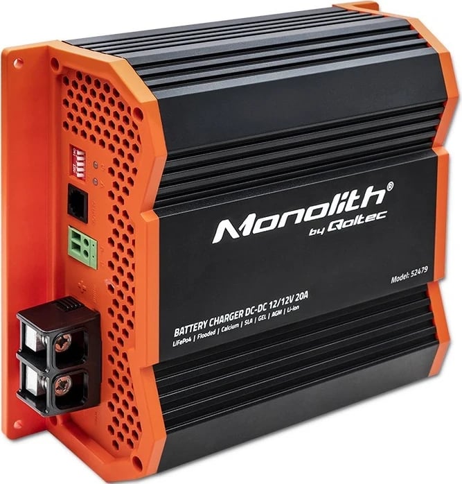 Karikuesi Qoltec 52479 Monolith për bateritë LiFePO4 AGM 12V | 20A | 250W