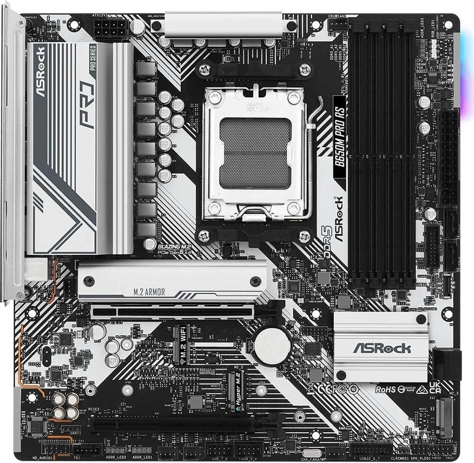 Pllakë amë ASRock B650M Pro RS, Socket AM5, Chipset B650, DDR5