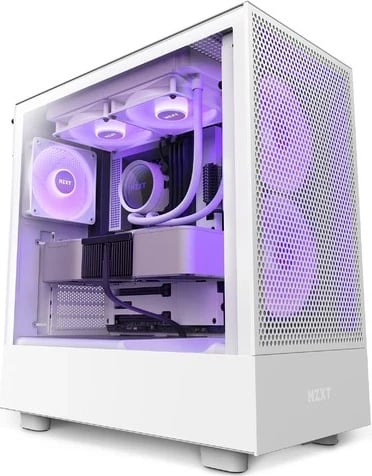 Kasë NZXT H5 Flow RGB, Midi Tower, e bardhë