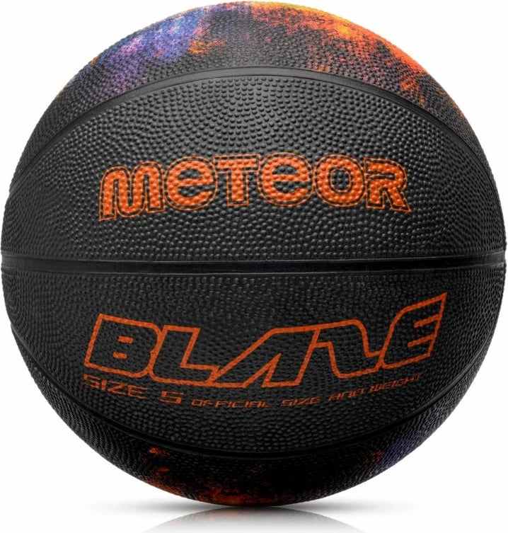 Top për basketboll për fëmijë Meteor, e zezë