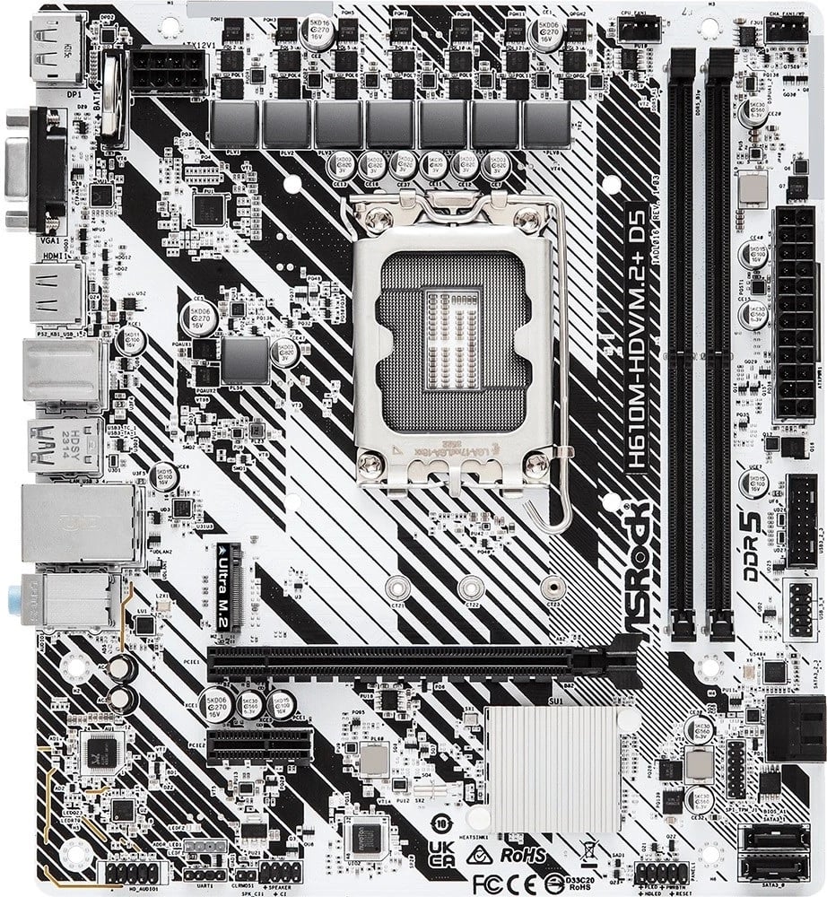 Pllakë amë Asrock H610M-HDV/M.2+ D5, LGA 1700, micro ATX