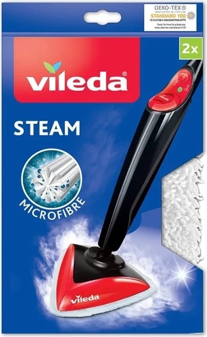 Set lecka pastrimi për shtupën me avull Vileda Steam, 2 copë, të bardha