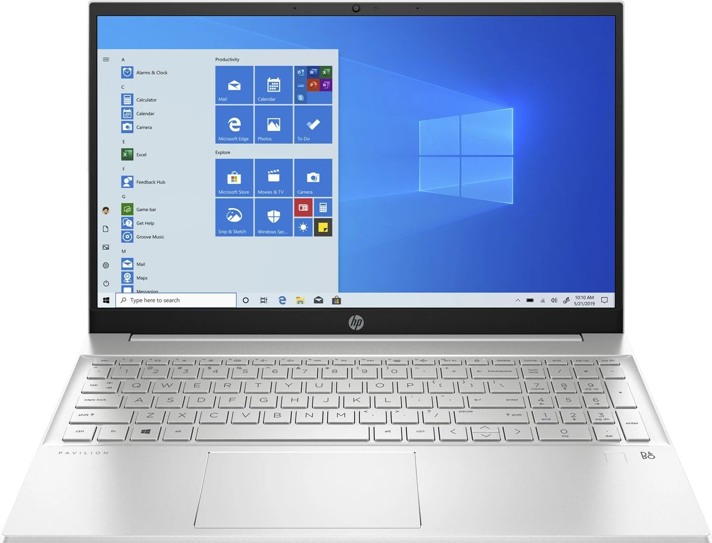 Laptop HP Pavilion 15-eh1318nw, 15.6", AMD Ryzen™ 7 5700U, 12 GB RAM, 512 GB SSD, Silver