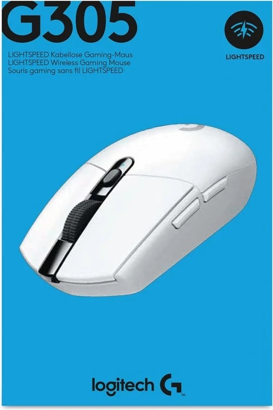 Maus Logitech G G305 LIGHTSPEED Wireless për lojëra, Bardhë