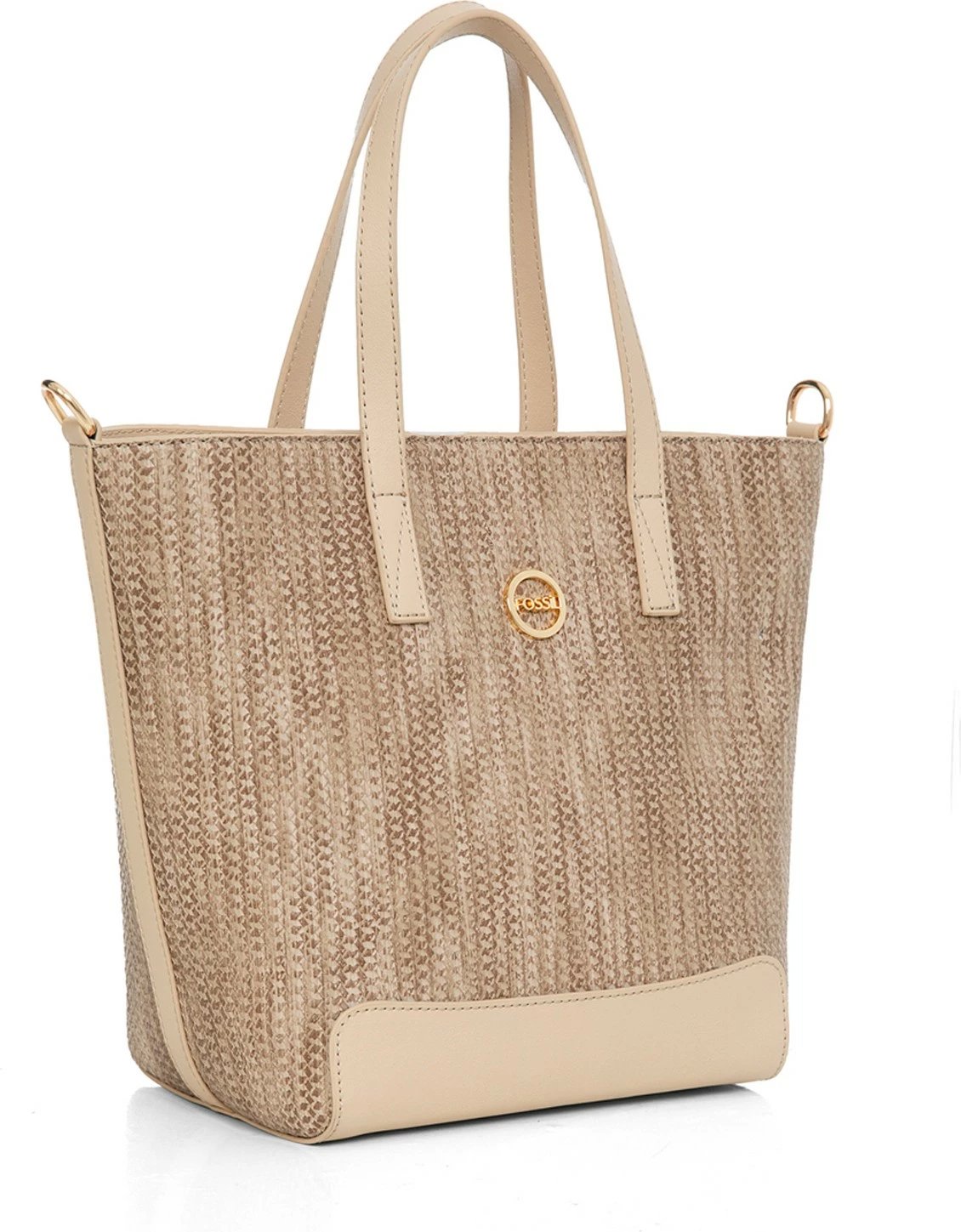 Çantë krahu për femra Fossil, beige