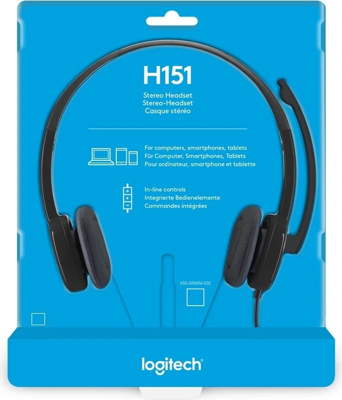 Headset Logitech H150, e zezë