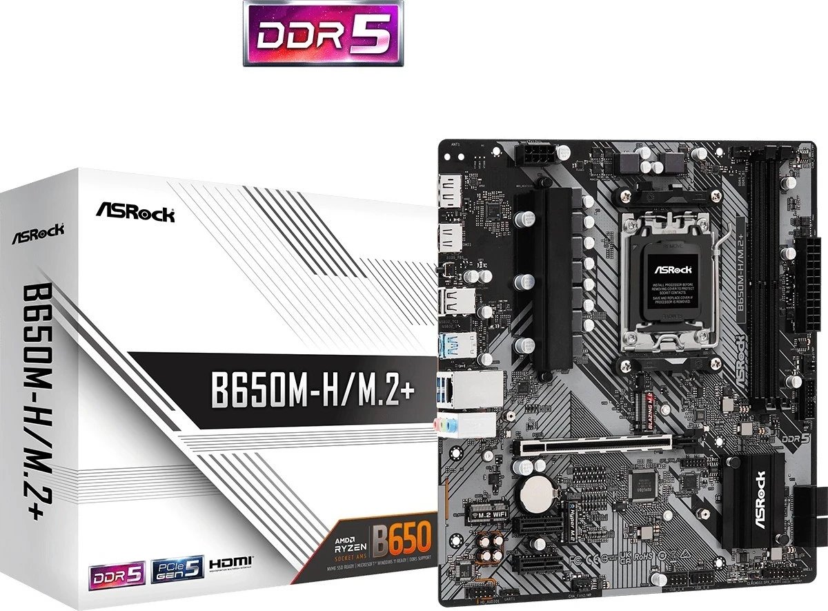 Pllakë amë ASRock B650M-H/M.2+, micro ATX