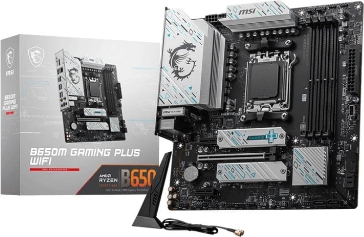 Pllakë amë MSI B650M GAMING PLUS WIFI, Socket AM5, micro ATX, e zezë