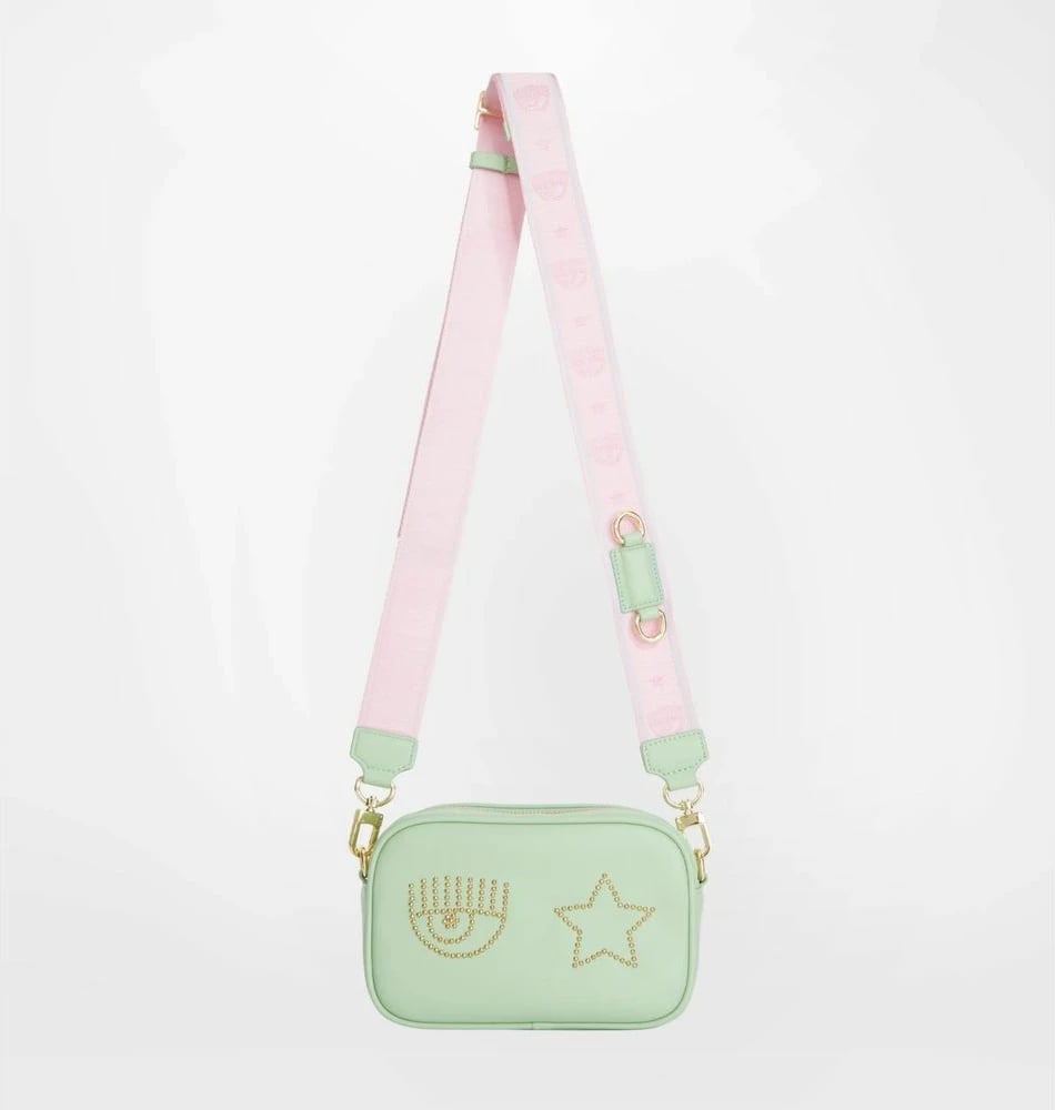 Çantë crossbody Chiara Ferragni, e gjelbër