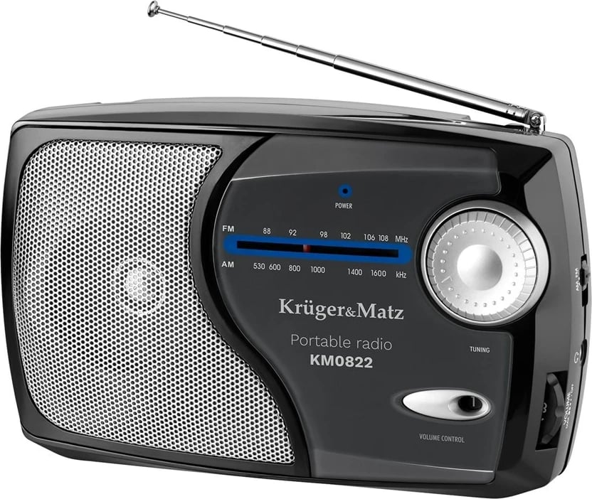 Radio portabël Kruger & Matz KM0822, ngjyrë e zezë