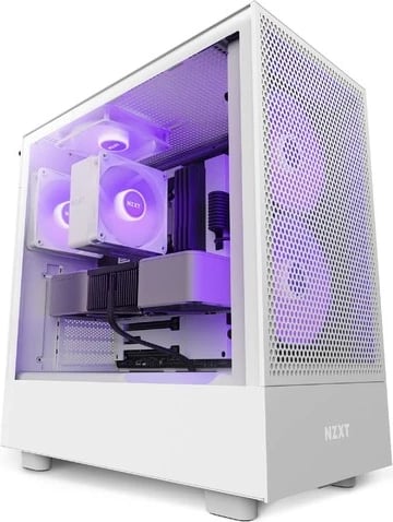 Kasë NZXT H5 Flow RGB, Midi Tower, e bardhë