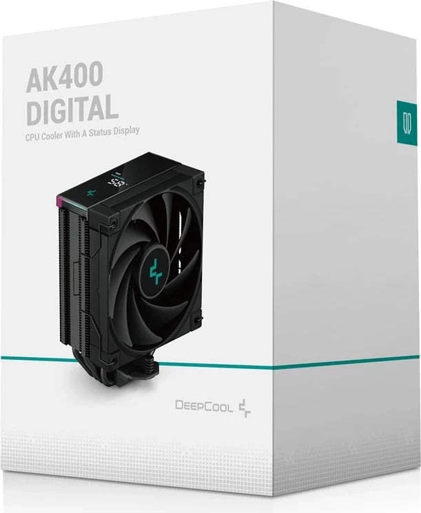 Ftohësi Procesori DEEPCOOL AK400 DIGITAL, 12 cm, i Zi