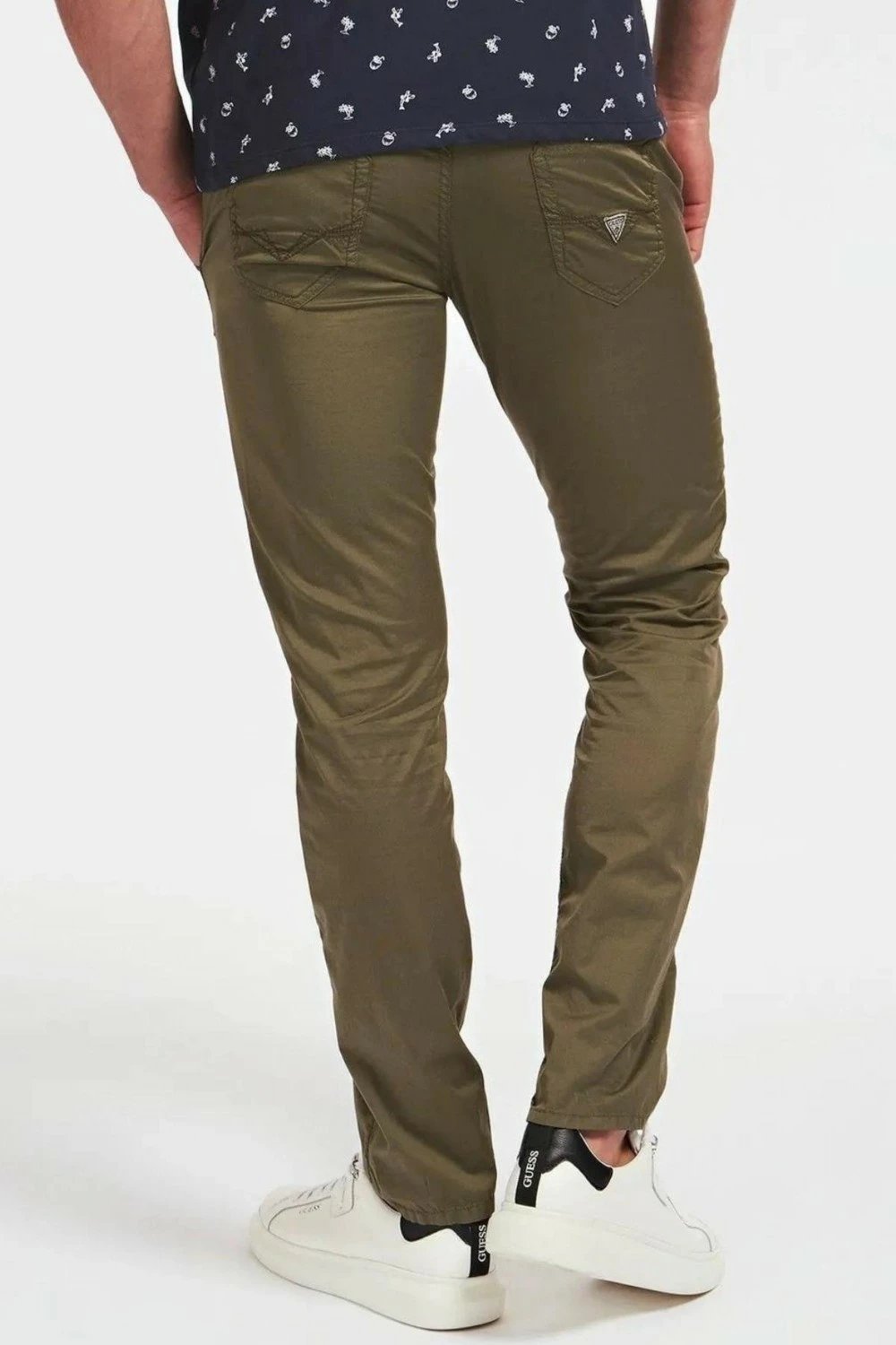 Pantallona për meshkuj Guess M0GA09WCRJ1, khaki