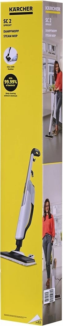 Fshesë me avull KARCHER SC 2 UPRIGHT, 0.4 L, 1600 W, e bardhë dhe e zezë