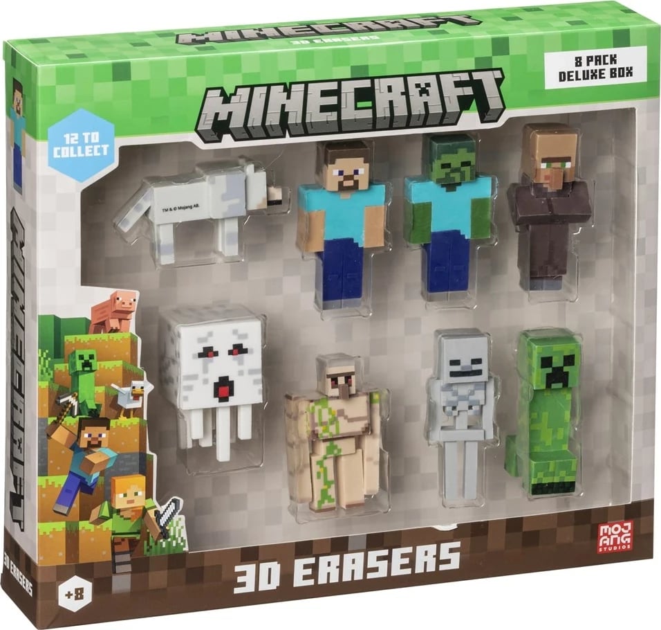 Gomë 3D Minecraft, P.M.I. Kids World, 8 copë