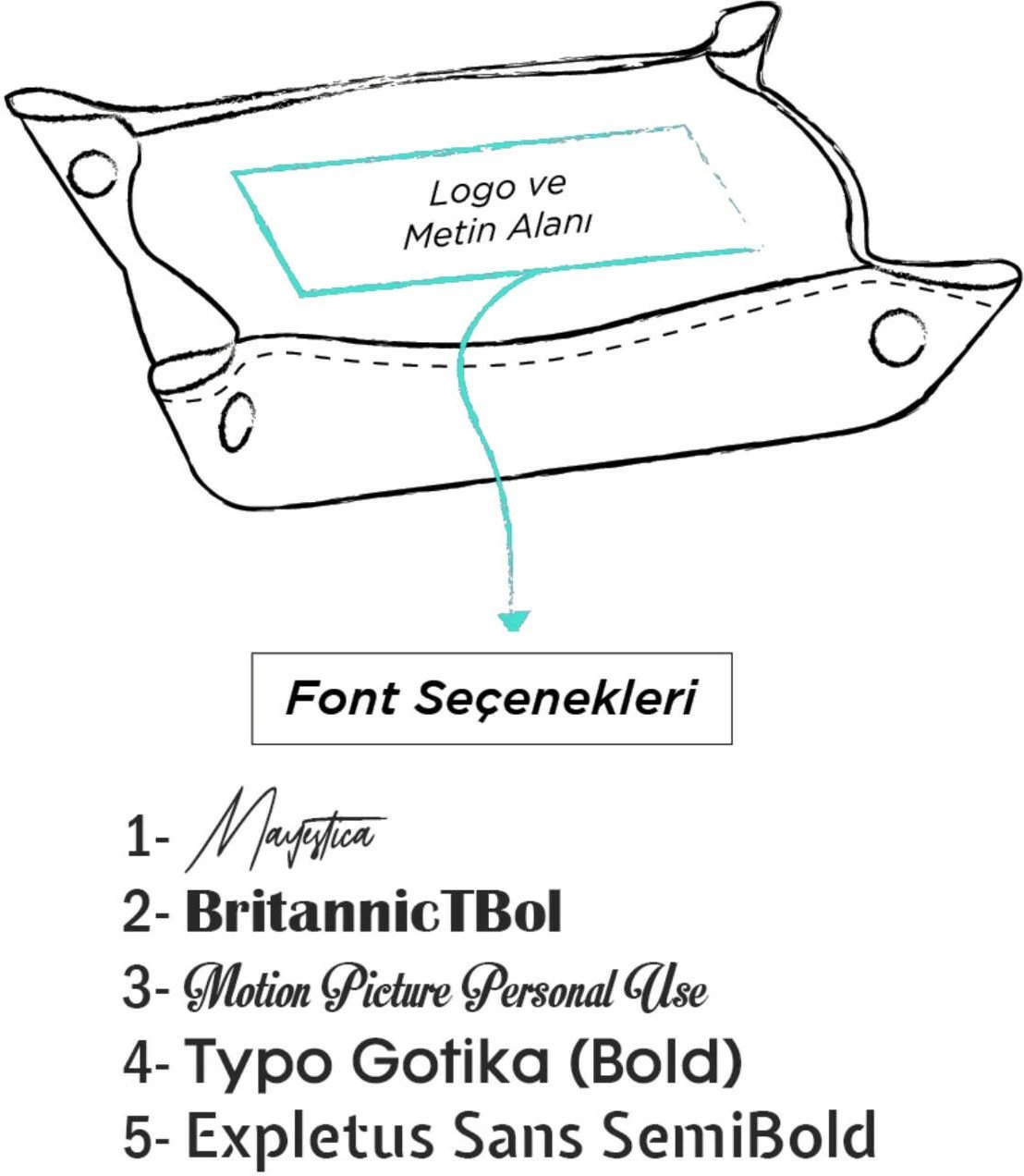 Enë dekorative Leathify, Crater V1, e kuqe