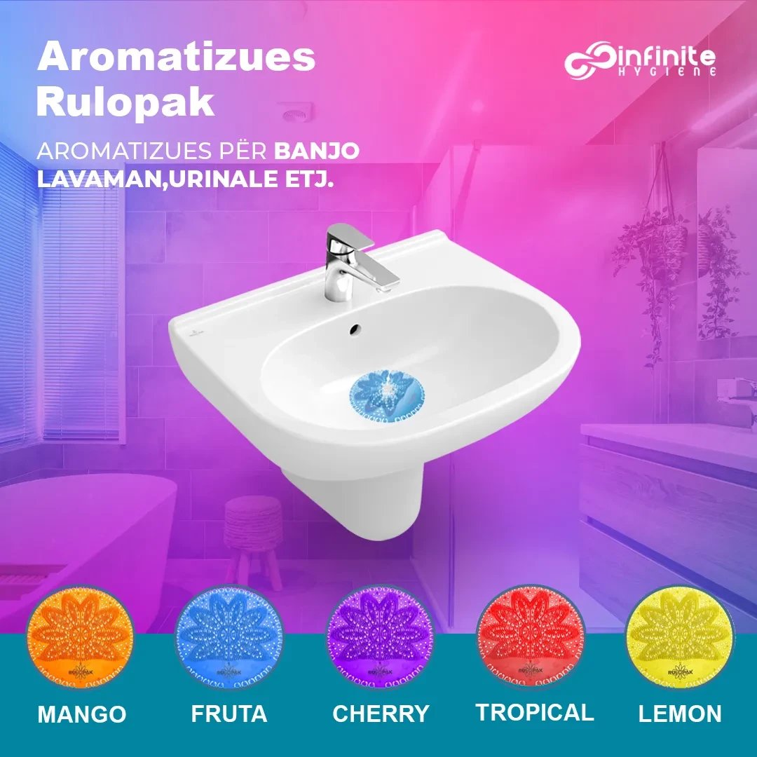 Aromatizues për lavabo, pisuvare - Urinal Screen Rulopak (5 copë)