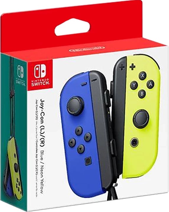 Kontrollerë Nintendo Switch Joy-Con, Blu / Giallo Neon