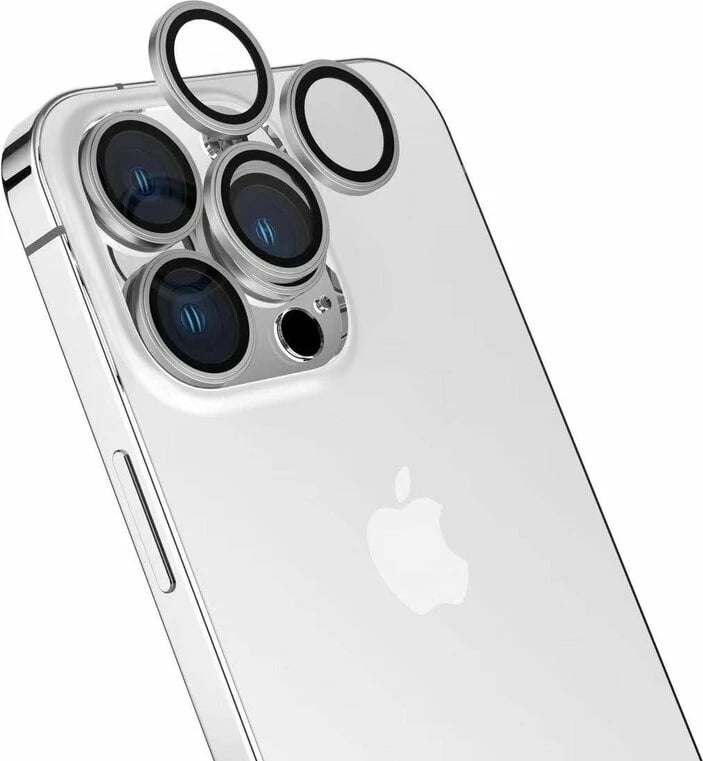 Mbrojtës lente për iPhone 15 Pro Megafox, argjendtë