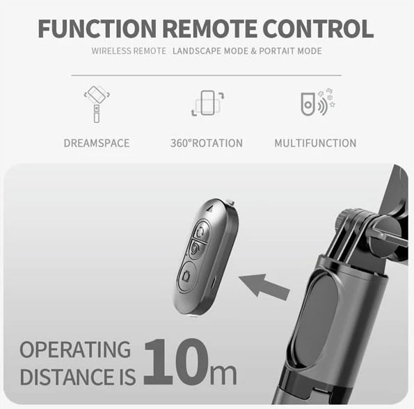 Gimbal Stabilizer Selfstick Tripod