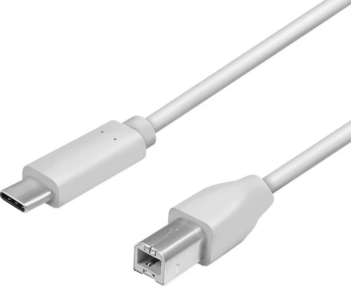 Kabllo LogiLink, USB-C në USB-B, 1m, hiri 