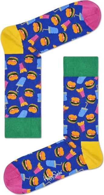 Çorape për meshkuj Happy Socks, të purpurta