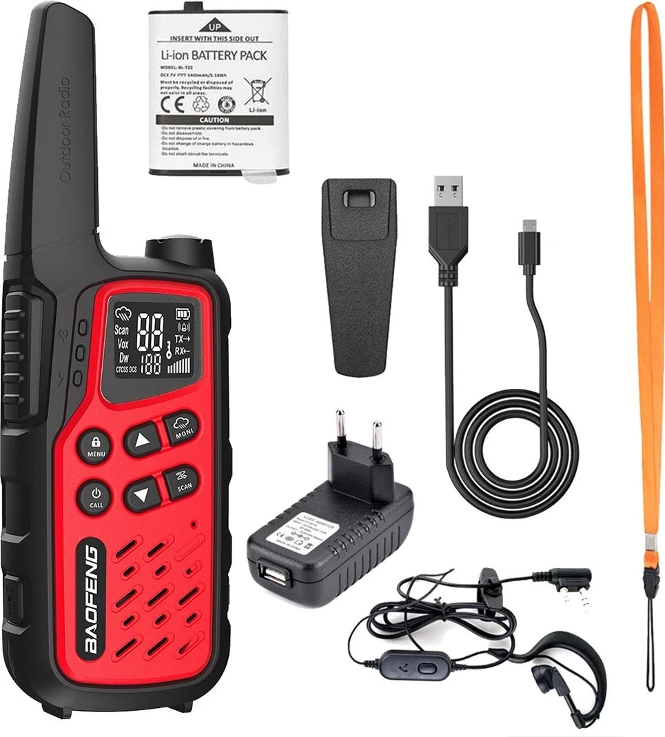 Walkie-Talkie Baofeng BF-T25E Kuq