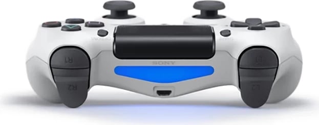 Kontroller wireless Sony DualShock 4 Glacier White për PS4