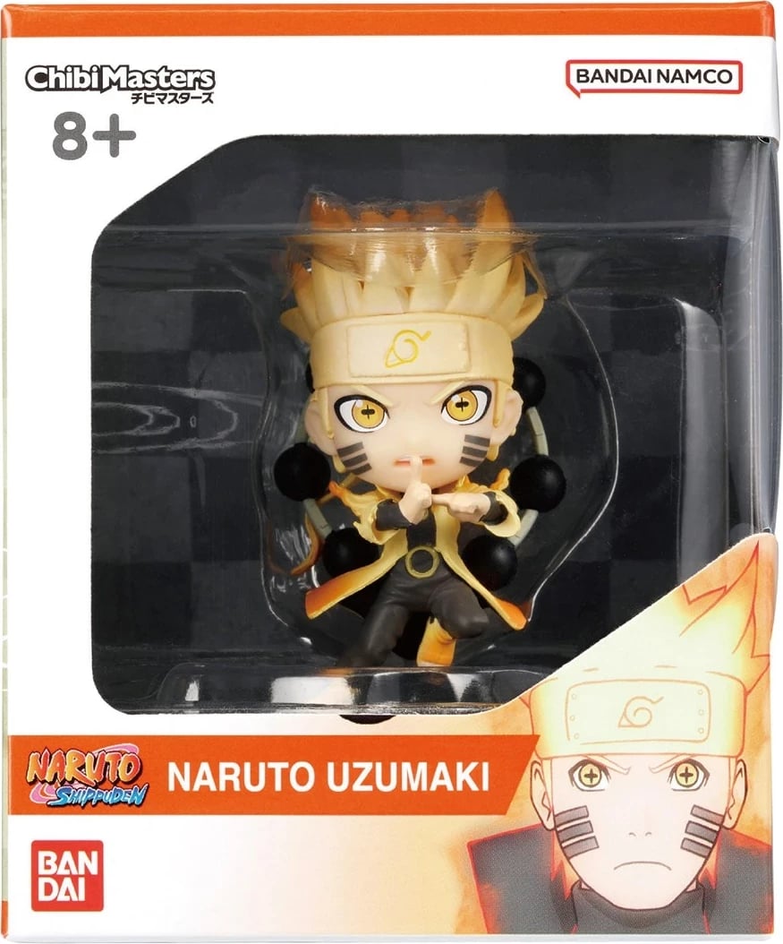 Figurinë koleksionuese Bandai Chibi Masters Naruto Uzumaki