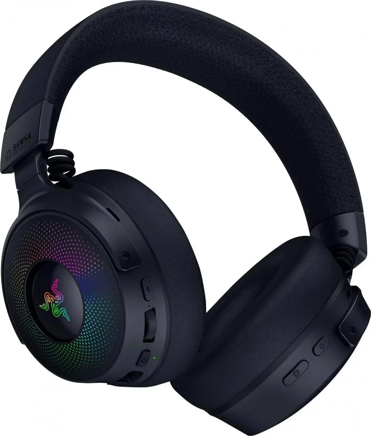 Kufje Razer Kraken V4 Pro, për lojtarë, ngjyrë e zezë