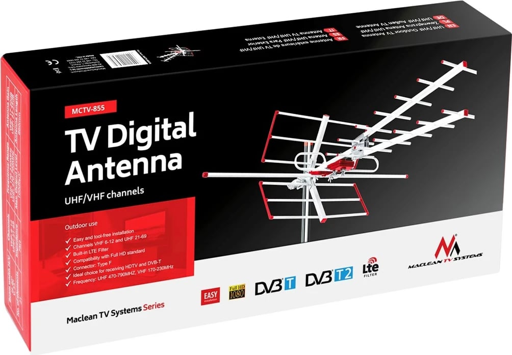 Antenë televizive Maclean MCTV-855, 100dBµV