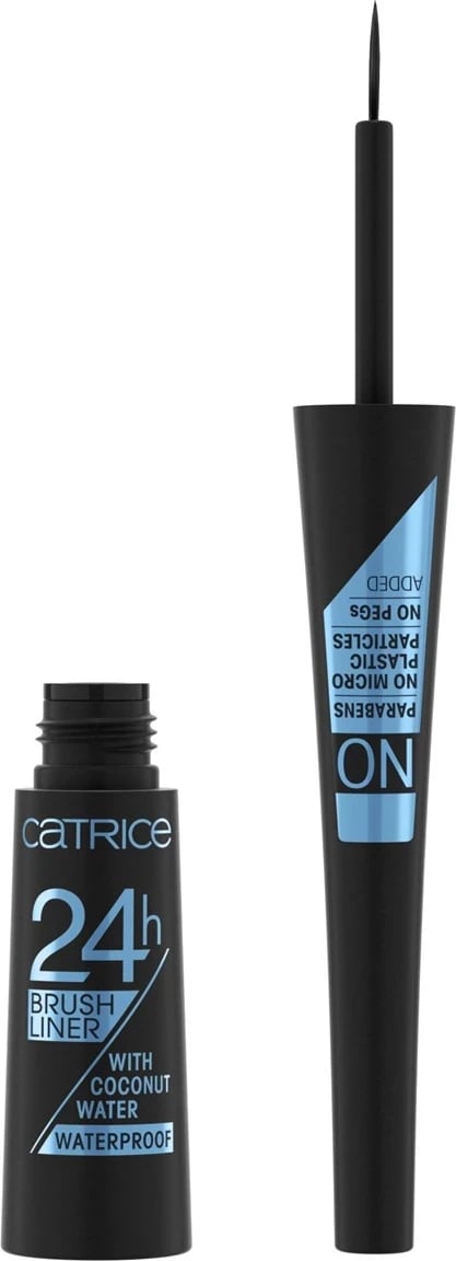 Penel për sy Catrice 24h Brush Liner Waterproof, 010 Ultra Black Waterproof, 3mL