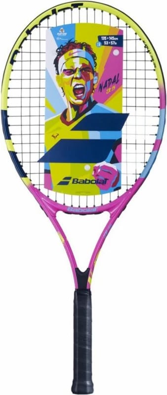 Raketë tenisi për fëmijë Babolat, modeli Nadal 25 S CV Jr