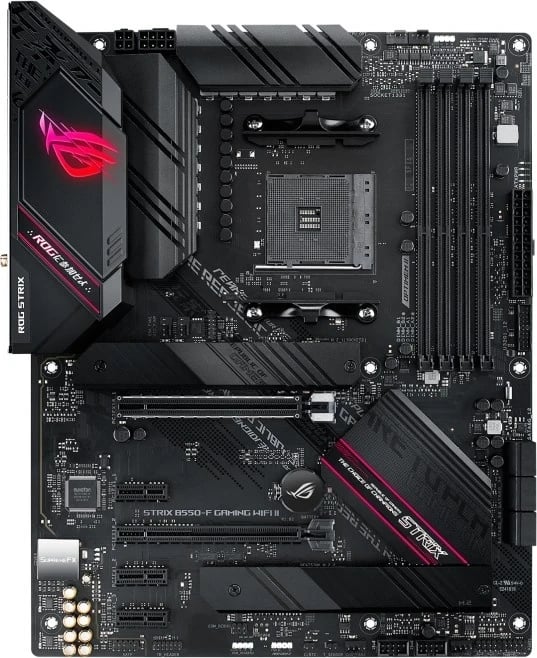 Pllakë amë ASUS Rog Strix B550-F Gaming, Wi-Fi II, AMD B550, i zi