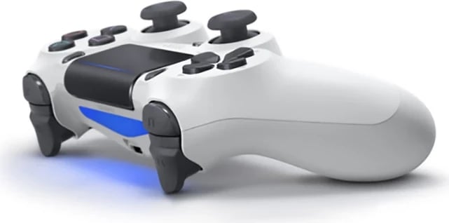 Kontroller wireless Sony DualShock 4 Glacier White për PS4