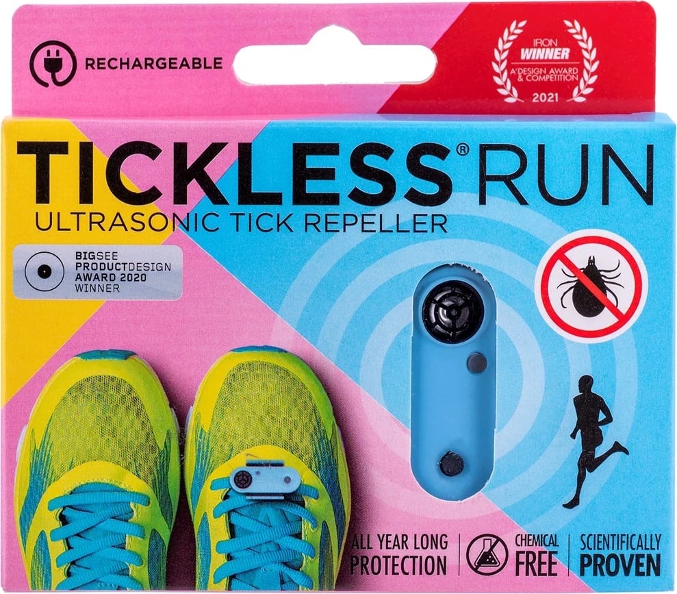 Repelues kundër rriqrave TICKLESS Run, Blu