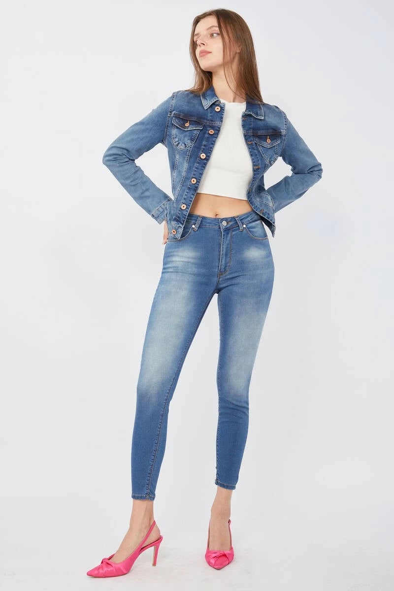 Pantallona Banny Jeans për femra, blu